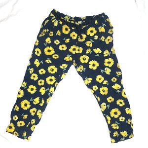 Ankle Floral Print Pants